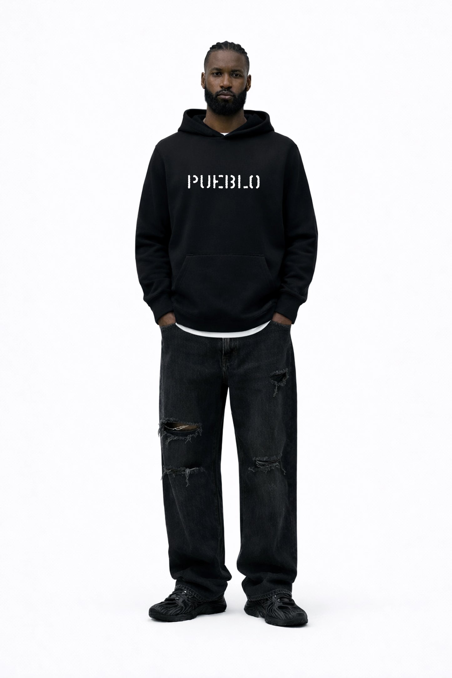 STAMP WHITE - HOODIE